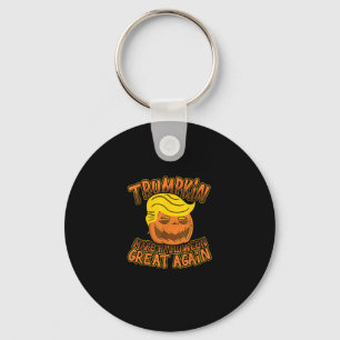 Trumpkin Make Halloween Great Again Funny Politics Keychain