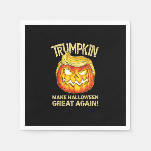 Trumpkin Make Halloween Great Again Funny Pumpkin  Napkin