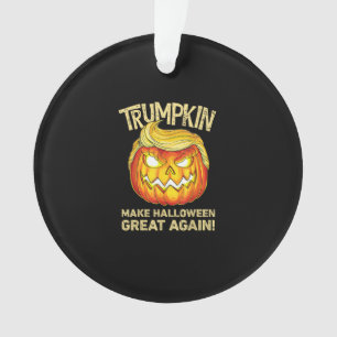 Trumpkin Make Halloween Great Again Funny Pumpkin  Ornament
