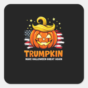 Trumpkin Make Halloween Great Again Funny Pumpkin Square Sticker