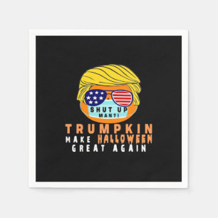 Trumpkin Make Halloween Great Again Funny Quaranti Napkin