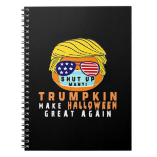 Trumpkin Make Halloween Great Again Funny Quaranti Notebook
