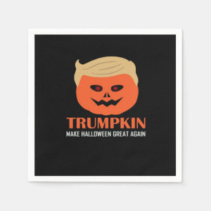 Trumpkin Make Halloween Great Again Funny Spooky P Napkin