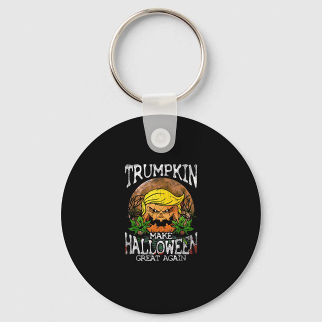 Trumpkin Make Halloween Great Again Gift Keychain (Front)