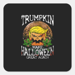 Trumpkin Make Halloween Great Again Gift Square Sticker