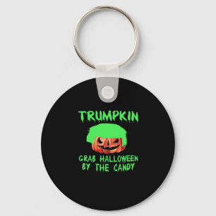 Trumpkin Make Halloween Great Again Grab Em' By Th Keychain