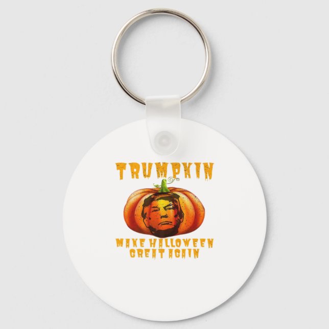 Trumpkin Make Halloween Great Again Graphic Funny  Keychain (Front)