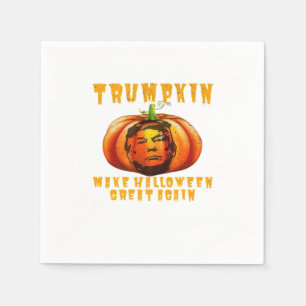 Trumpkin Make Halloween Great Again Graphic Funny  Napkin