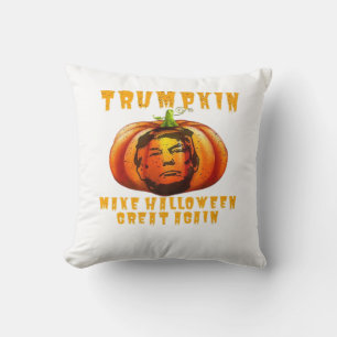 Trumpkin Make Halloween Great Again Graphic Funny  Throw Pillow