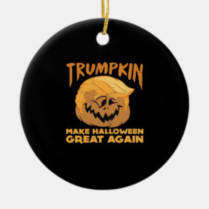 Trumpkin Make Halloween Great Again Halloween Desi Ceramic Ornament