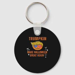 Trumpkin Make Halloween Great Again,  Halloween Pu Keychain