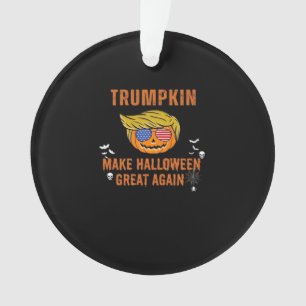 Trumpkin Make Halloween Great Again,  Halloween Pu Ornament