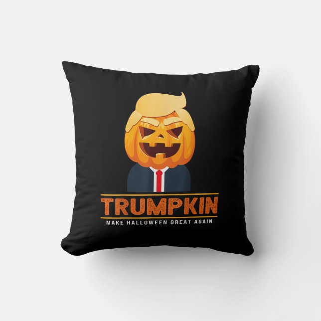 Trumpkin Make Halloween Great Again Halloween Throw Pillow (Front)