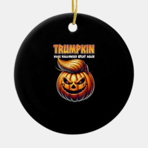Trumpkin Make Halloween Great Again  Jack O Lanter Ceramic Ornament
