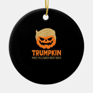 Trumpkin Make Halloween Great Again Jack O Lantern Ceramic Ornament