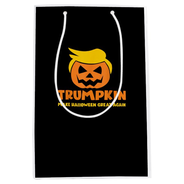Trumpkin Make Halloween Great Again Jack O Lantern Medium Gift Bag (Front)