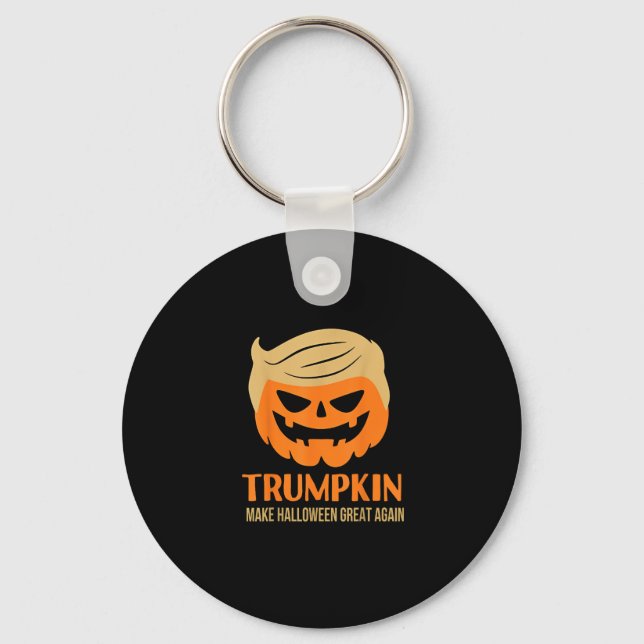 Trumpkin Make Halloween Great Again Keychain (Front)