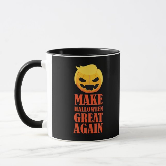 Trumpkin Make Halloween Great Again – MAGA Pumpkin Mug (Left)
