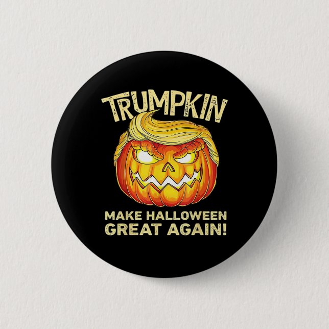 Trumpkin Make Halloween Great Again Men Funny Clas 2 Inch Round Button (Front)