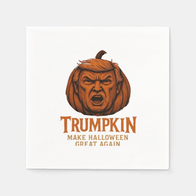 Trumpkin... Make Halloween Great Again Napkin (Front)