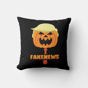 Trumpkin Make Halloween Great Again - News Classic Throw Pillow