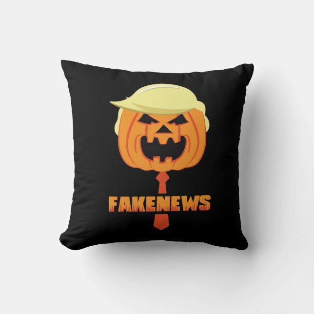 Trumpkin Make Halloween Great Again - News Classic Throw Pillow (Front)