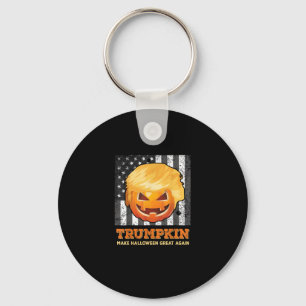 Trumpkin Make Halloween Great Again President  Pum Keychain