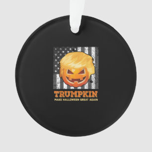 Trumpkin Make Halloween Great Again President  Pum Ornament