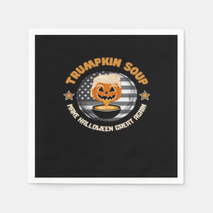 Trumpkin Make Halloween Great Again Pumpkin Soup F Napkin