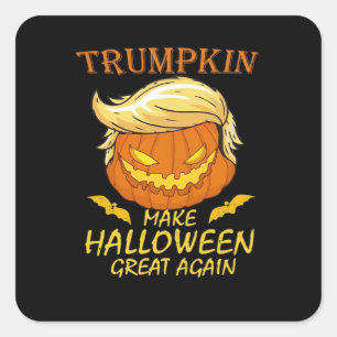 Trumpkin Make Halloween Great Again – Retro Pumpki Square Sticker