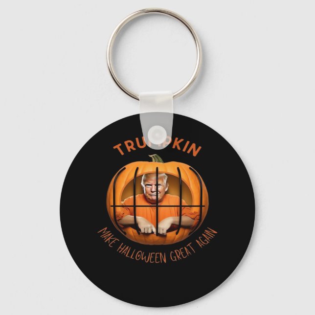 Trumpkin Make Halloween Great Again – Sloth Mask  Keychain (Front)