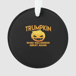 Trumpkin Make Halloween Great Again – Sloth Parody Ornament