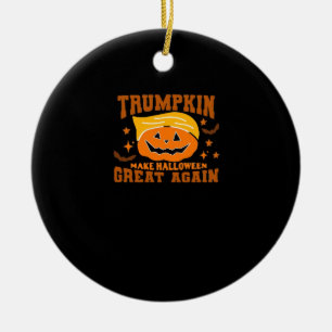 Trumpkin Make Halloween Great Again – Spooky Polit Ceramic Ornament