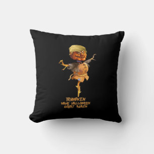 Trumpkin Make Halloween Great Again Throw Pillow