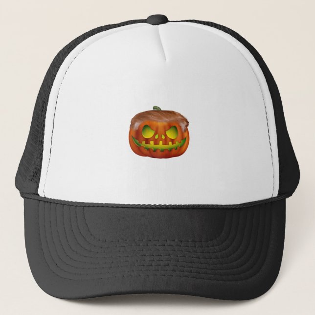 Trumpkin – Make Halloween Great Again Trucker Hat (Front)
