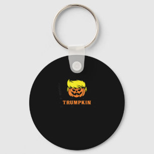 Trumpkin Make Halloween Great Again USA Flag Funny Keychain