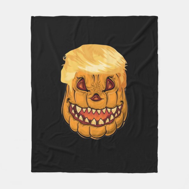 Trumpkin Make Halloween Horror Again Classic Fleece Blanket (Front)
