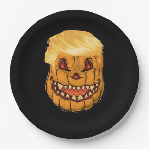Trumpkin Make Halloween Horror Again Classic Paper Plate