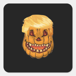 Trumpkin Make Halloween Horror Again Classic Square Sticker
