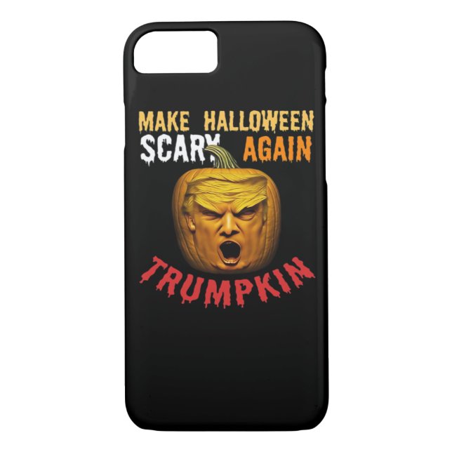 Trumpkin Make Halloween Scary Again – Funny Donald Case-Mate iPhone Case (Back)