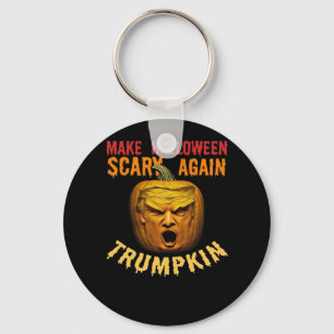 Trumpkin Make Halloween Scary Again – Funny Donald Keychain