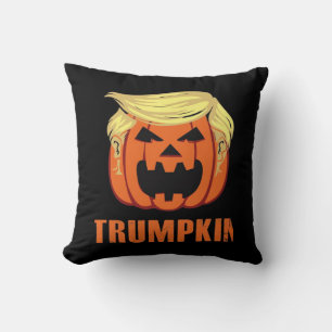 Trumpkin Make Halloween Throw Pillow
