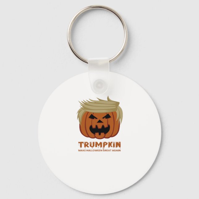 Trumpkin – Make Halloweens Great Again Funny Pumpk Keychain (Front)