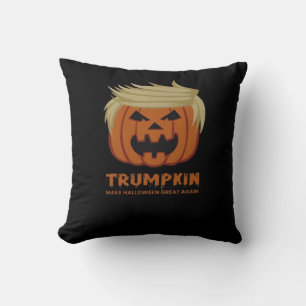 Trumpkin – Make Halloweens Great Again Funny Pumpk Throw Pillow