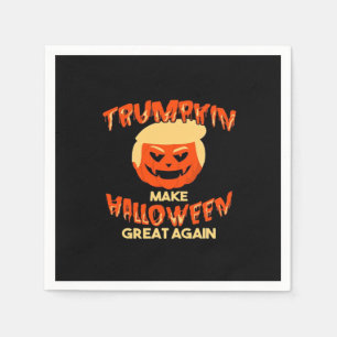 Trumpkin Make My Halloween Great Again Napkin