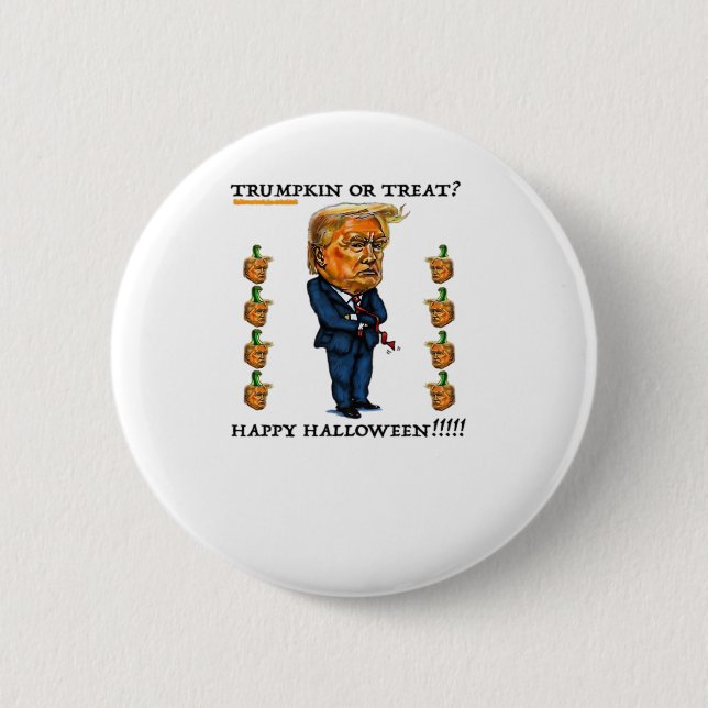 Trumpkin Or Treat Classic 2 Inch Round Button (Front)