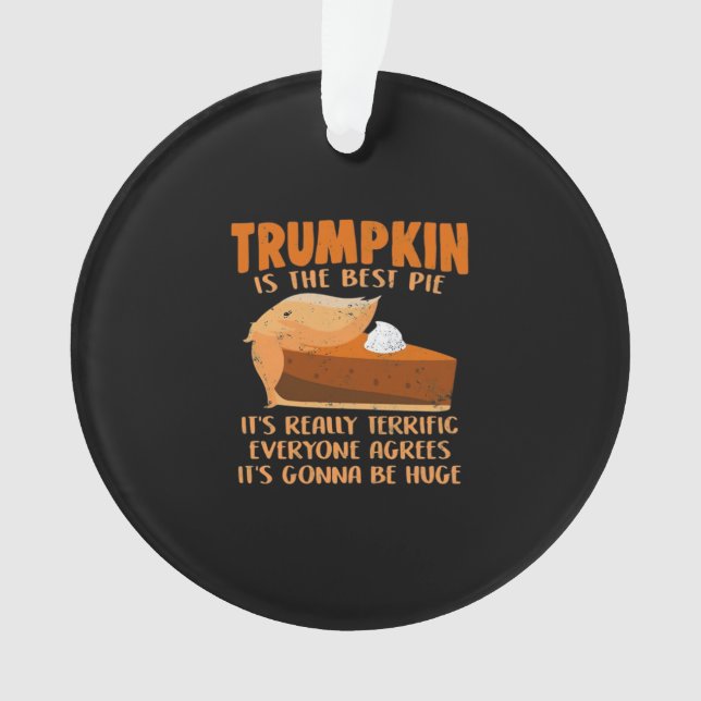 Trumpkin Pie Drôle Design - Thanksgiving Party Hol (devant)