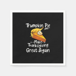 Trumpkin Pie Make Thanksgiving Great Again Basebal Napkin