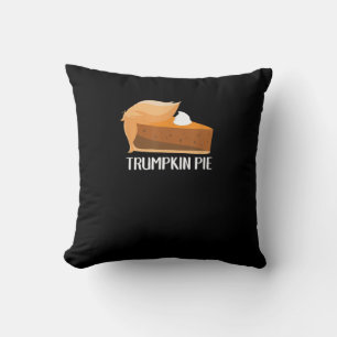 Trumpkin Pie Pumpkin Funny Thanksgiving Throw Pillow