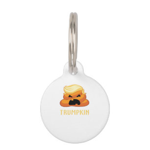 Trumpkin Poop Funny Halloween Pet Tag